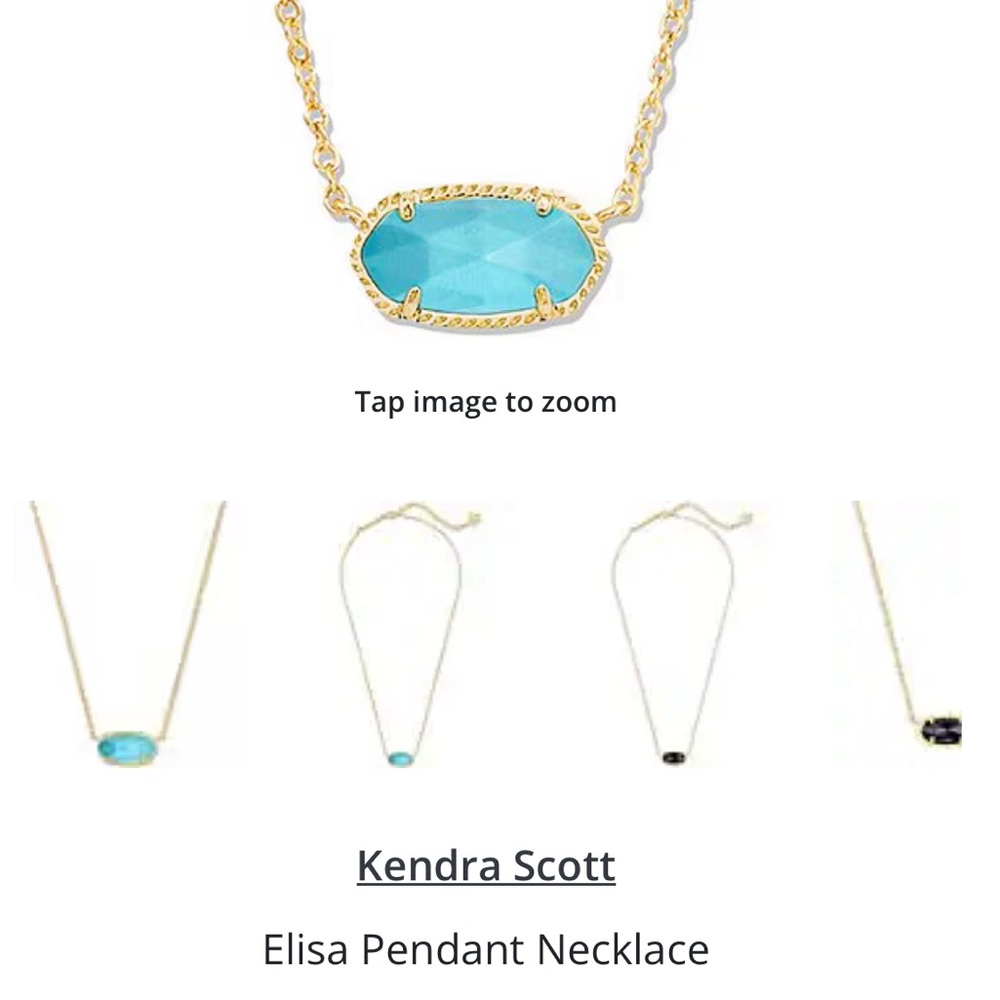 Kendra Scott Elisa Pendant Necklace, Turquoise.